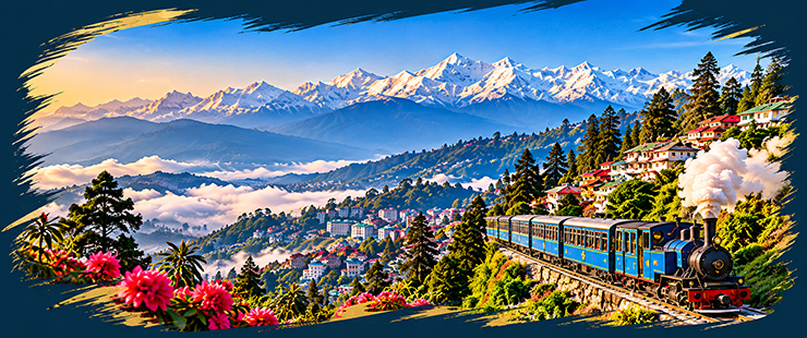 Darjeeling 1N 2D car rental package from Siliguri