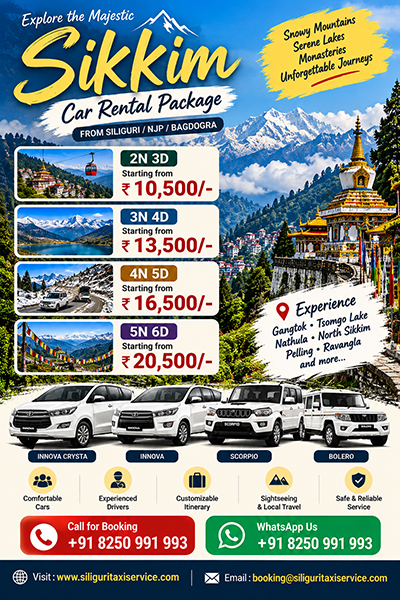 Sikkim Car Rental